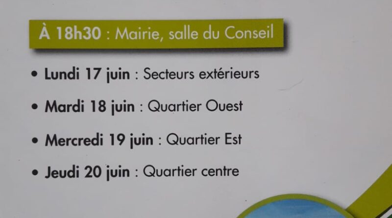 Réunions publiques de quartier 2024 à Saint-Aunès